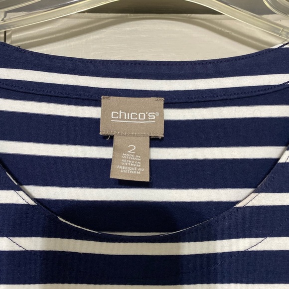 Chicos Dress, beautiful cross cross pattern on shoulders. - Picture 2 of 4